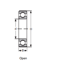 61838M Single Row Deep Groove Ball Bearing 61838M Single Row Deep Groove Ball Bearing